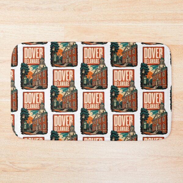 Item preview, Dover, Delaware, USA Vintage Travel Tourism Art designed and sold by TravelersGems.