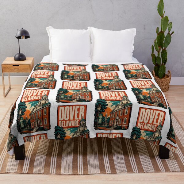 Item preview, Dover, Delaware, USA Vintage Travel Tourism Art designed and sold by TravelersGems.