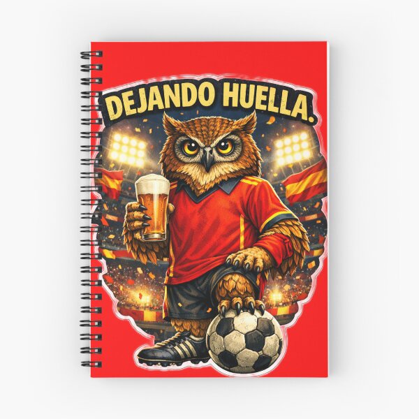 Item preview, ? LEAVING A MARK – SPANISH FOOTBALL OWL ⚽ MOTIVATIONAL SPORTS ART BY VLLC designed and sold by Tienda Argentina.