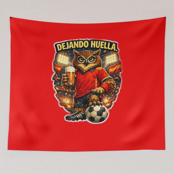 Item preview, ? LEAVING A MARK – SPANISH FOOTBALL OWL ⚽ MOTIVATIONAL SPORTS ART BY VLLC designed and sold by VICTORY LIBERTY .