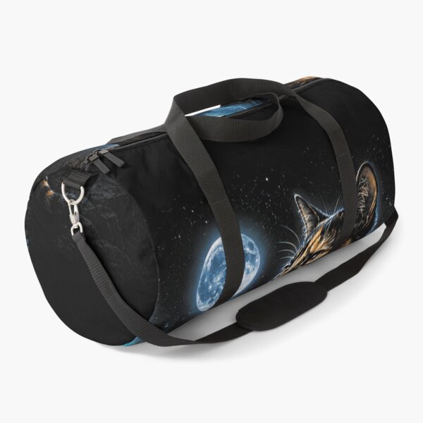 Item preview, Moon Cat Aurora Borealis Night Sky Mystical Feline Nature designed and sold by LittleNhutton.