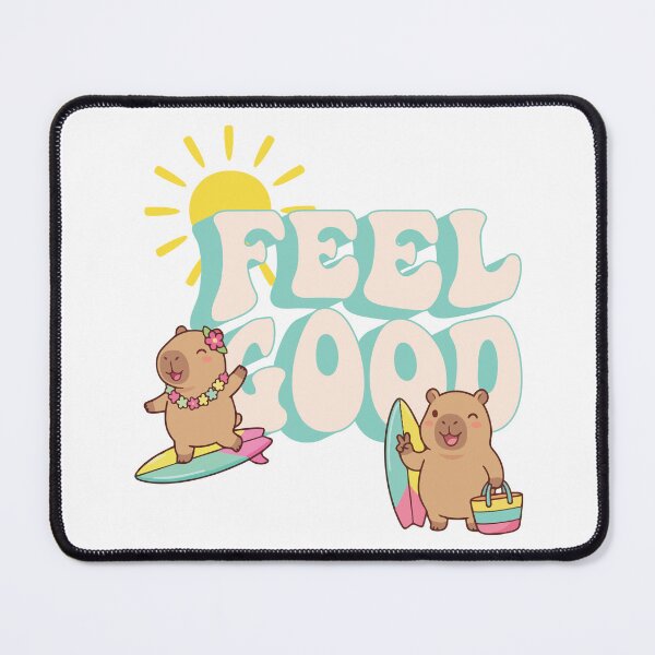 Item preview, Feel Good Capybara Surf – Cute Summer Beach Vibes | Kawaii capybara design designed and sold by CreativeLifeMe.