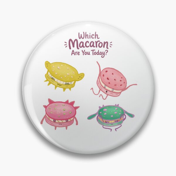 Item preview, Which Macaron Are You Today? Cute Mood Macaron Characters designed and sold by FaliushART.