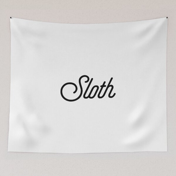Item preview, Sloth [Fancy Text] designed and sold by ElderArt.