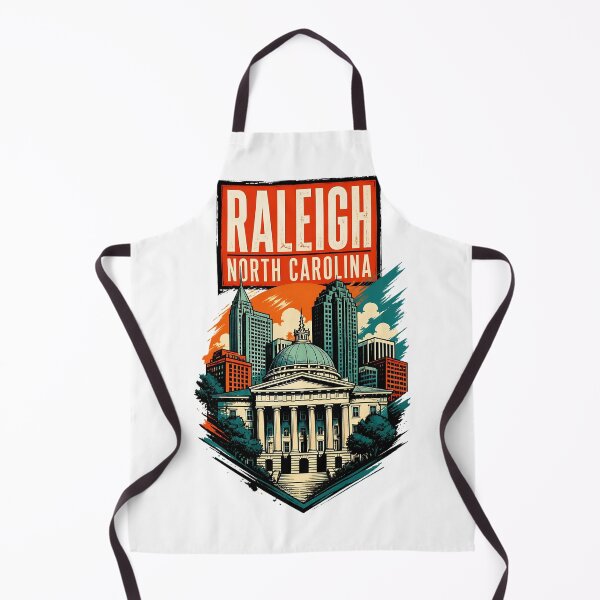 Item preview, Raleigh, North Carolina, USA Vintage Travel Tourism Art designed and sold by TravelersGems.
