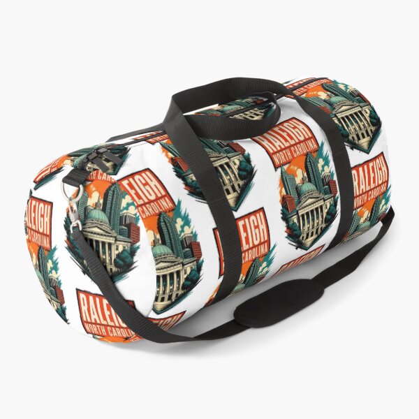 Item preview, Raleigh, North Carolina, USA Vintage Travel Tourism Art designed and sold by TravelersGems.