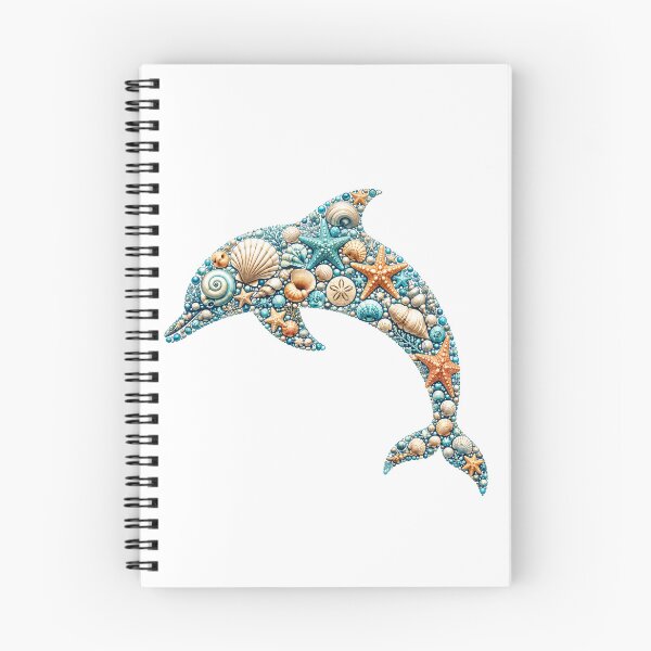 Item preview, Dolphin Silhouette Made of Seashells designed and sold by OTSC.