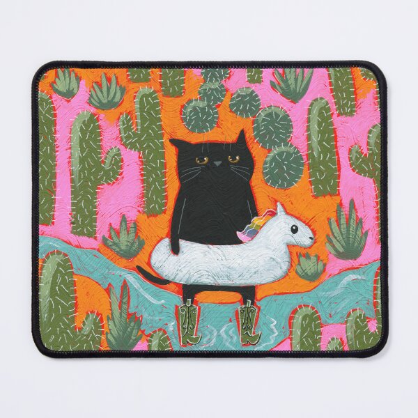 Item preview, Rainbow Horsie Cat In The Desert designed and sold by KilkennyCat Art.