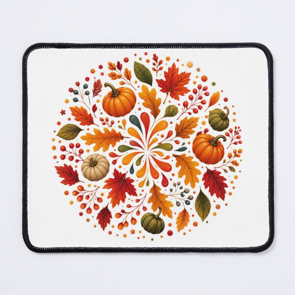 Item preview, Autumn Pumpkin Harvest Mandala designed and sold by PetalGarden.