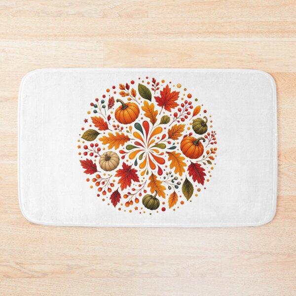 Item preview, Autumn Pumpkin Harvest Mandala designed and sold by PetalGarden.