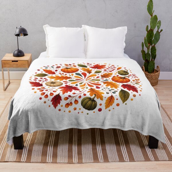 Item preview, Autumn Pumpkin Harvest Mandala designed and sold by PetalGarden.