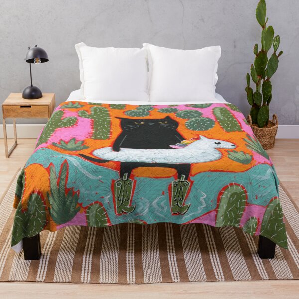 Item preview, Rainbow Horsie Cat In The Desert designed and sold by KilkennyCat Art.
