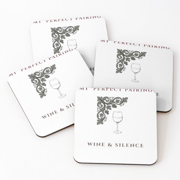 Item preview, My perfect Pairing Wine & Silence Vintage Wine Lover Design designed and sold by WonderMugStudio.
