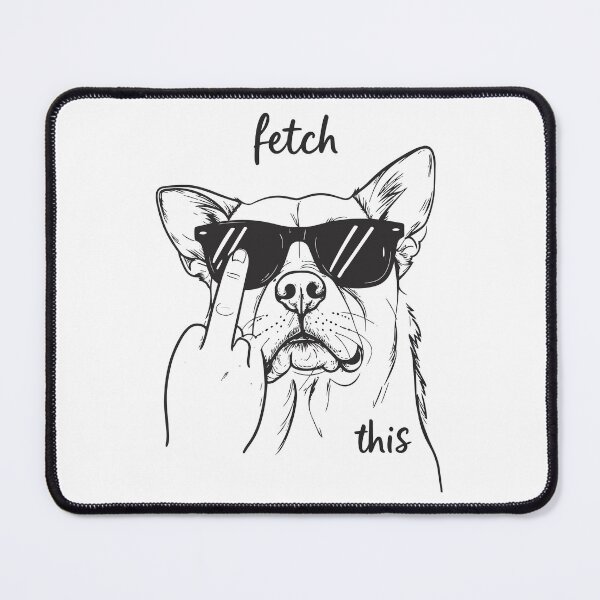 Item preview, Fetch This, Dog humor, Rude, funny pet illustration, funnyfits70, Humor, Funny, retro, vintages, funny quotes, animal humor, Boxy T-Shirt designed and sold by Alphatheard.