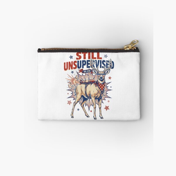 Item preview, Still Unsupervised Patriotic Deer Rocket Est 1776 Tee v2 designed and sold by DarylWelsh2024.