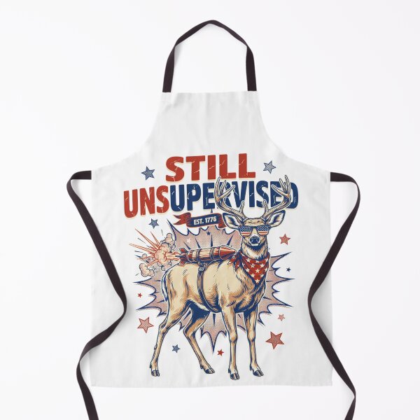 Item preview, Still Unsupervised Patriotic Deer Rocket Est 1776 Tee v2 designed and sold by DarylWelsh2024.