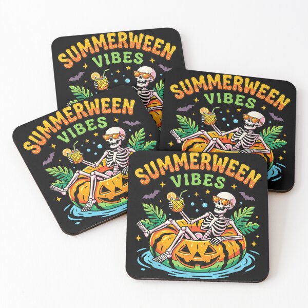 Item preview, Summerween Vibes Skeleton Pool Float Tropical Halloween Beach Party designed and sold by HarinDonreka.