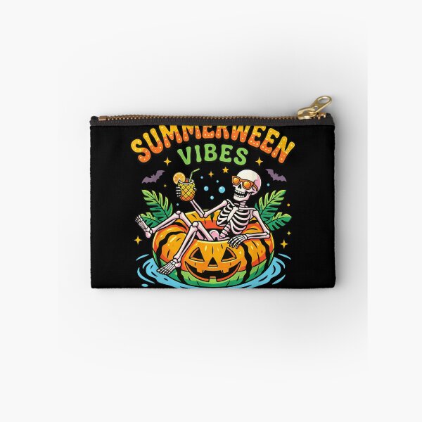 Item preview, Summerween Vibes Skeleton Pool Float Tropical Halloween Beach Party designed and sold by HarinDonreka.