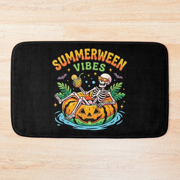 Item preview, Summerween Vibes Skeleton Pool Float Tropical Halloween Beach Party designed and sold by HarinDonreka.