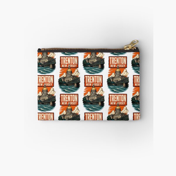 Item preview, Trenton, New Jersey, USA Vintage Travel Tourism Art designed and sold by TravelersGems.