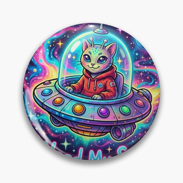 Item preview, I Need My Space Funny UFO ET Cat designed and sold by HAPPY HARBOR DESIGN .