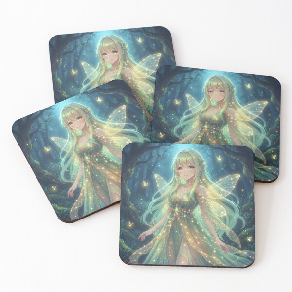 Item preview, Beautiful Enchanted Fairy In A Glowing Forest designed and sold by Azurart2.