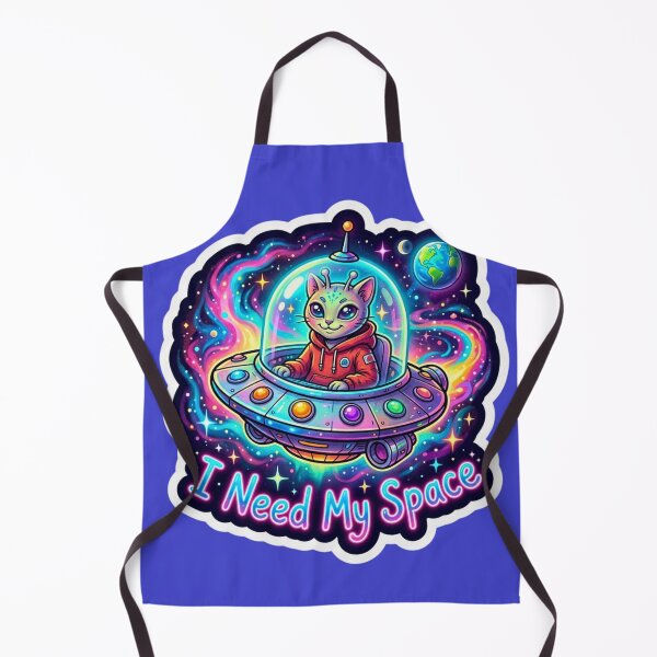 Item preview, I Need My Space Funny UFO ET Cat designed and sold by HAPPY HARBOR DESIGN .