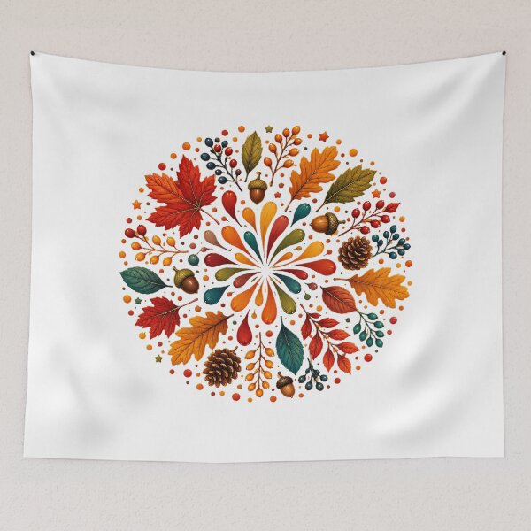 Item preview, Autumn Leaves Mandala designed and sold by PetalGarden.