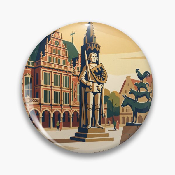 Item preview, Bremen Germany Vintage Travel Poster designed and sold by Bomax121.