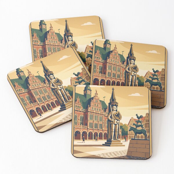 Item preview, Bremen Germany Vintage Travel Poster designed and sold by Bomax121.