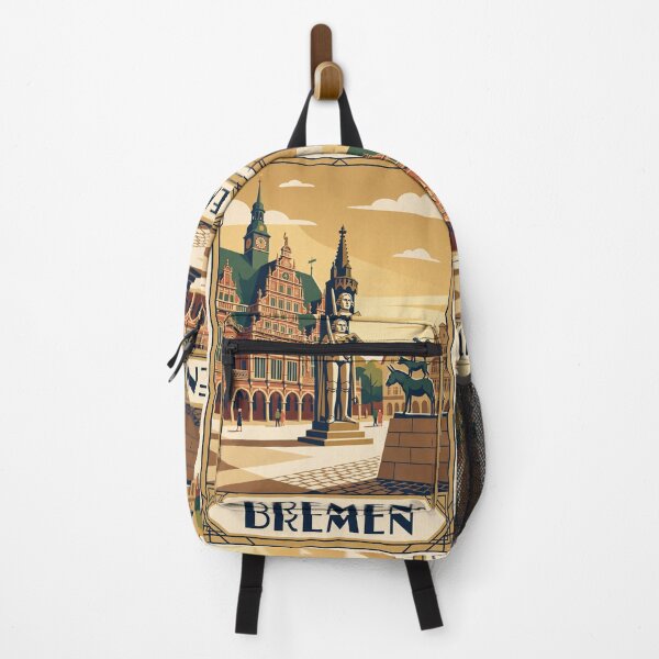 Item preview, Bremen Germany Vintage Travel Poster designed and sold by Bomax121.