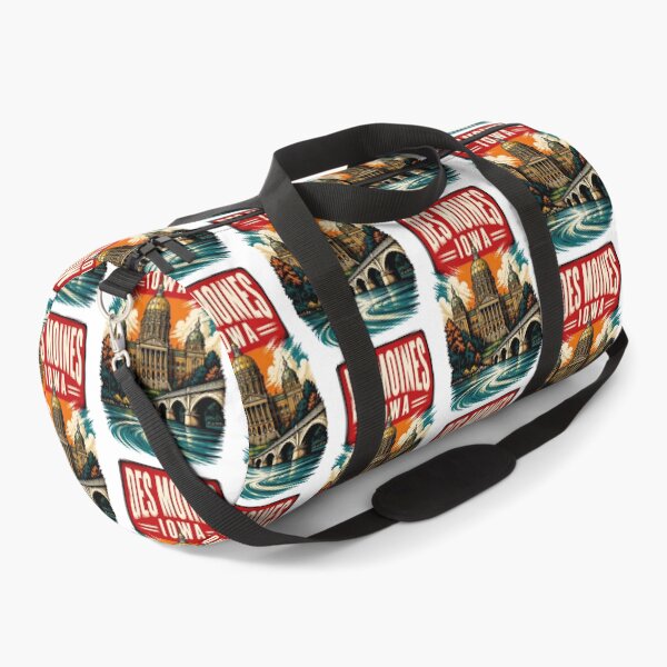 Item preview, Des Moines, Iowa, USA Vintage Travel Tourism Art designed and sold by TravelersGems.