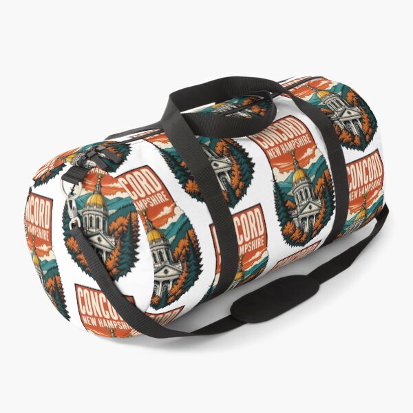 Item preview, Concord, New Hampshire, USA Vintage Travel Tourism Art designed and sold by TravelersGems.