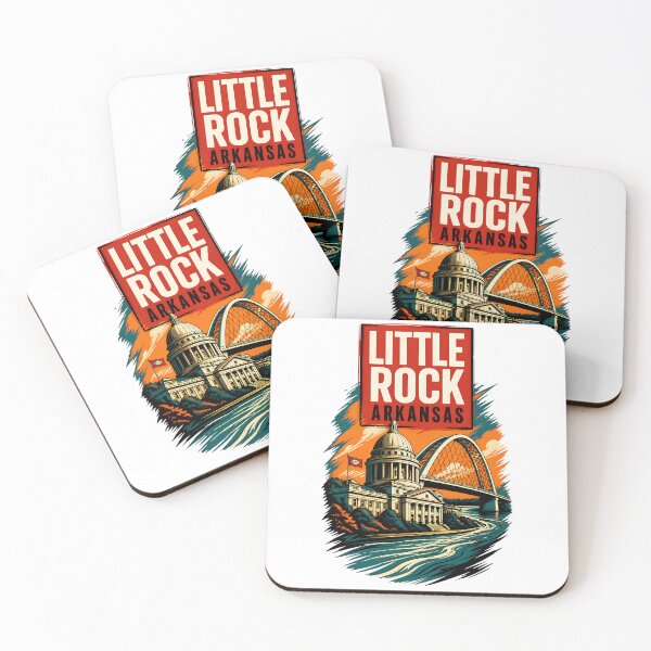 Item preview, Little Rock, Arkansas, USA Vintage Travel Tourism Art designed and sold by TravelersGems.