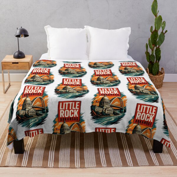 Item preview, Little Rock, Arkansas, USA Vintage Travel Tourism Art designed and sold by TravelersGems.