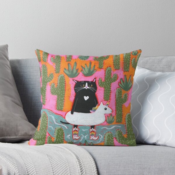 Item preview, Rainbow Unicorn Cat In The Desert designed and sold by KilkennyCat Art.