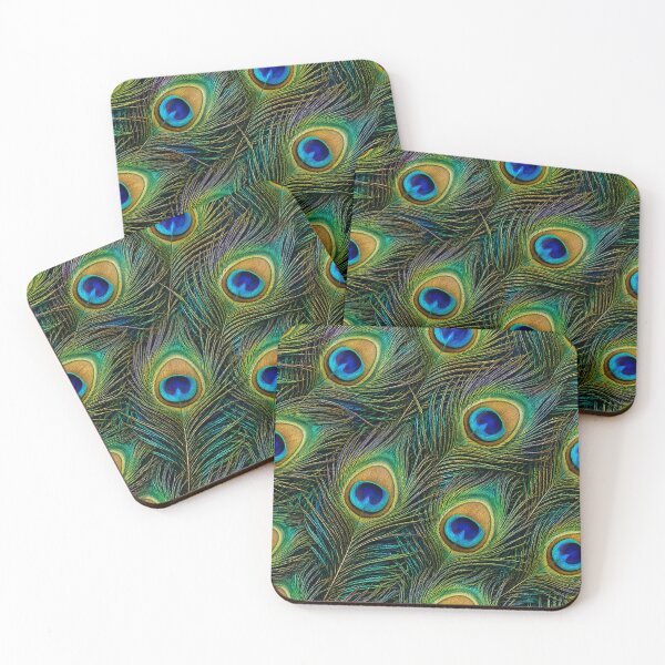 Item preview, Peacock Feather Pattern Iridescent Nature Print designed and sold by GalaMine.