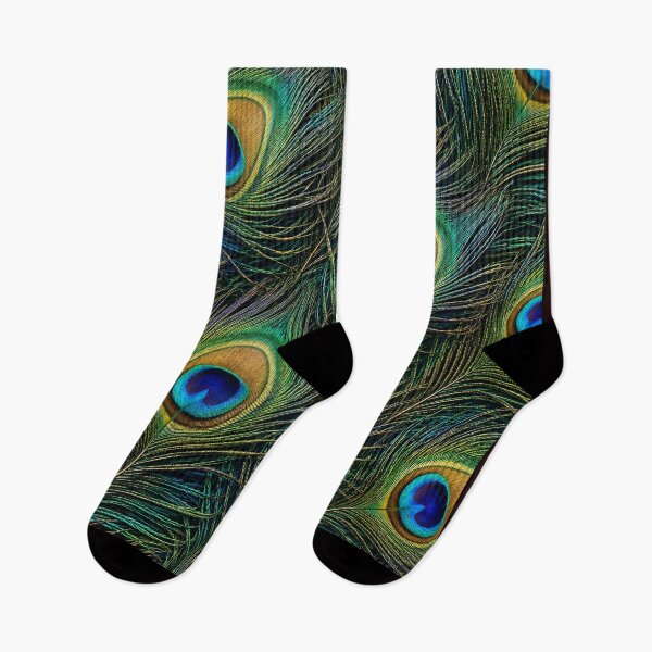 Item preview, Peacock Feather Pattern Iridescent Nature Print designed and sold by GalaMine.