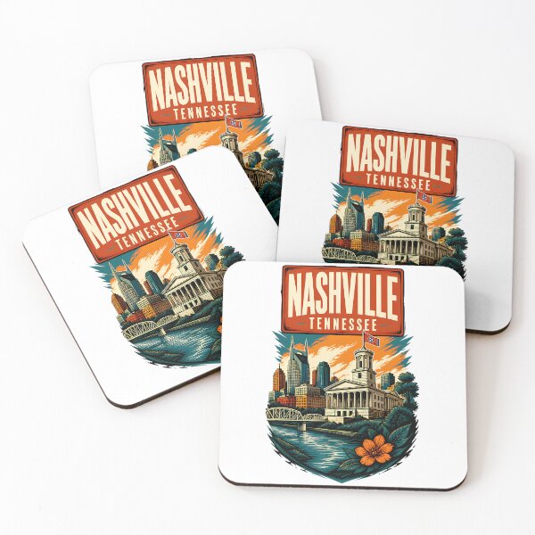 Item preview, Nashville, Tennessee, USA Vintage Travel Tourism Art designed and sold by TravelersGems.