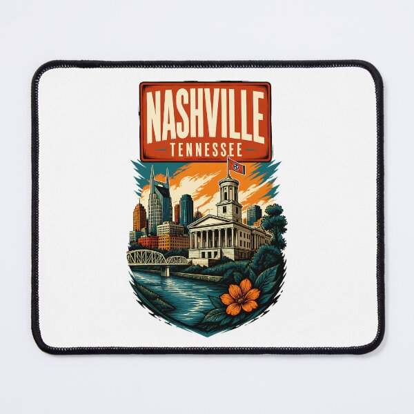 Item preview, Nashville, Tennessee, USA Vintage Travel Tourism Art designed and sold by TravelersGems.