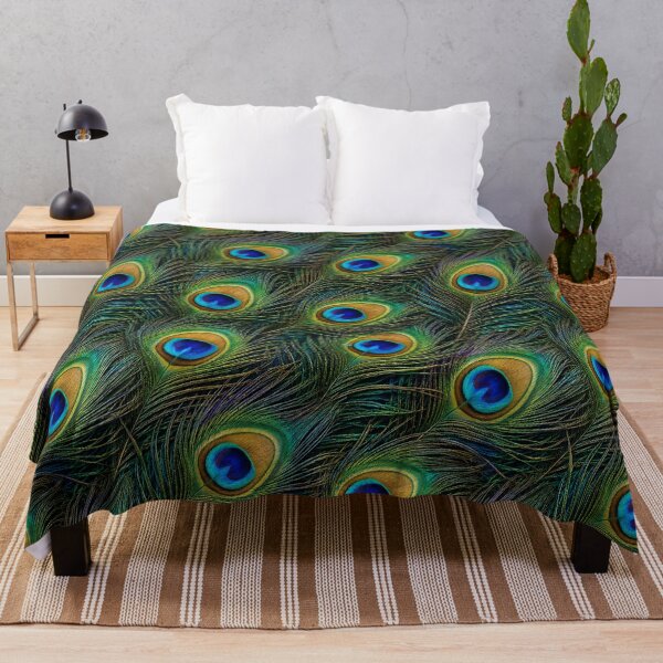 Item preview, Peacock Feather Pattern Iridescent Nature Print designed and sold by GalaMine.