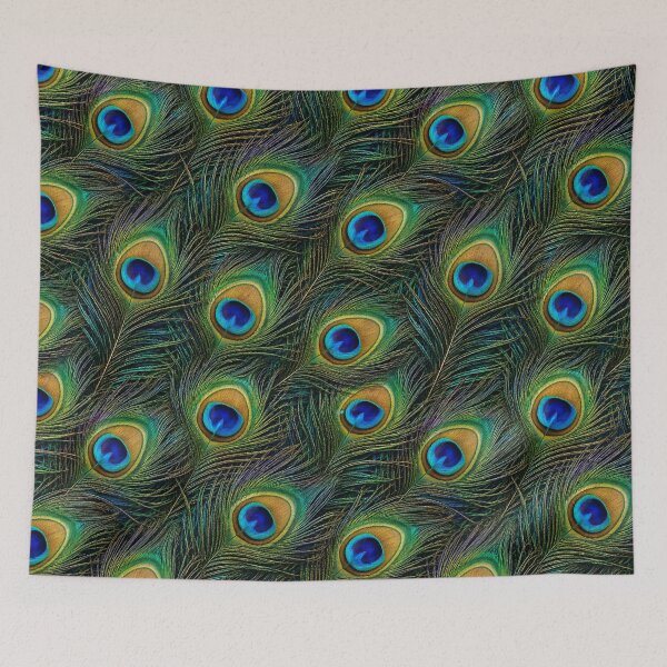 Item preview, Peacock Feather Pattern Iridescent Nature Print designed and sold by GalaMine.