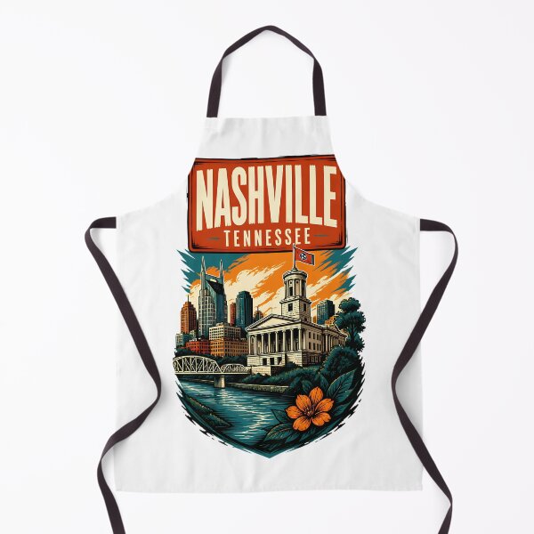 Item preview, Nashville, Tennessee, USA Vintage Travel Tourism Art designed and sold by TravelersGems.