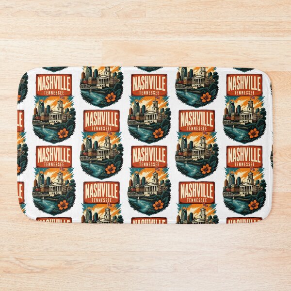 Item preview, Nashville, Tennessee, USA Vintage Travel Tourism Art designed and sold by TravelersGems.