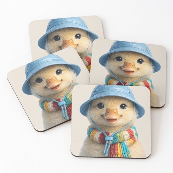 Item preview, Cute Duckling Cozy Winter Portrait designed and sold by BagFactoryUK.
