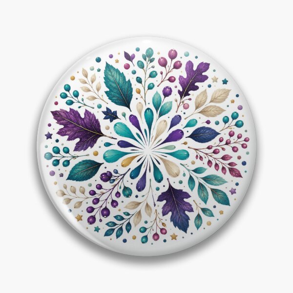 Item preview, Jewel Tone Botanical Mandala designed and sold by PetalGarden.