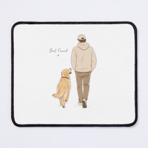 Item preview, Best Friend Golden Retriever Dog Dad Minimalist T-Shirt designed and sold by Ashley critters.