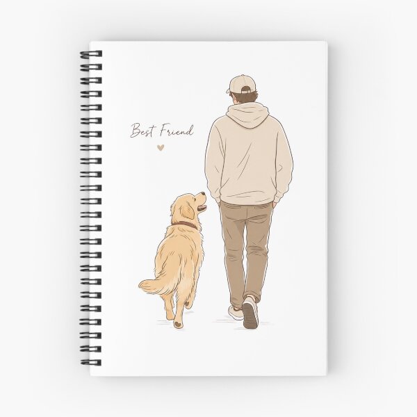 Item preview, Best Friend Golden Retriever Dog Dad Minimalist T-Shirt designed and sold by Ashley critters.
