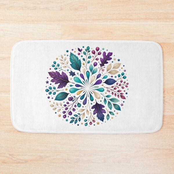 Item preview, Jewel Tone Botanical Mandala designed and sold by PetalGarden.