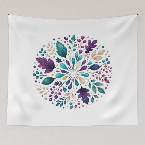 Item preview, Jewel Tone Botanical Mandala designed and sold by PetalGarden.